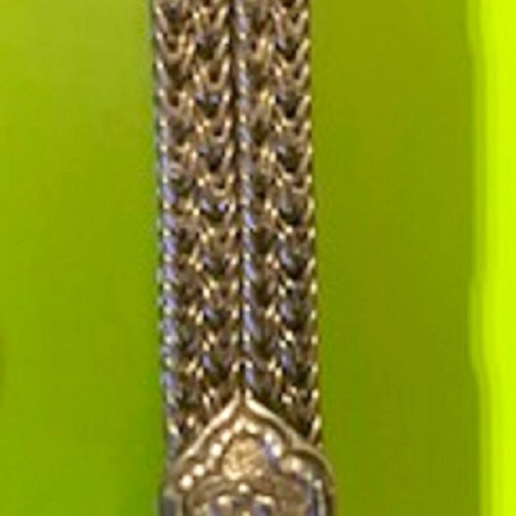 NEW 925 Pure Solid Sterling Silver Round Byzantine Unisex Bracelet from Thailand - Picture 4 of 7